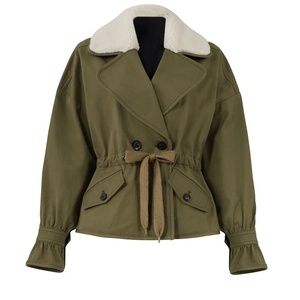 Marissa Web Annalise Jacket Shirling Military Olive Green Size S